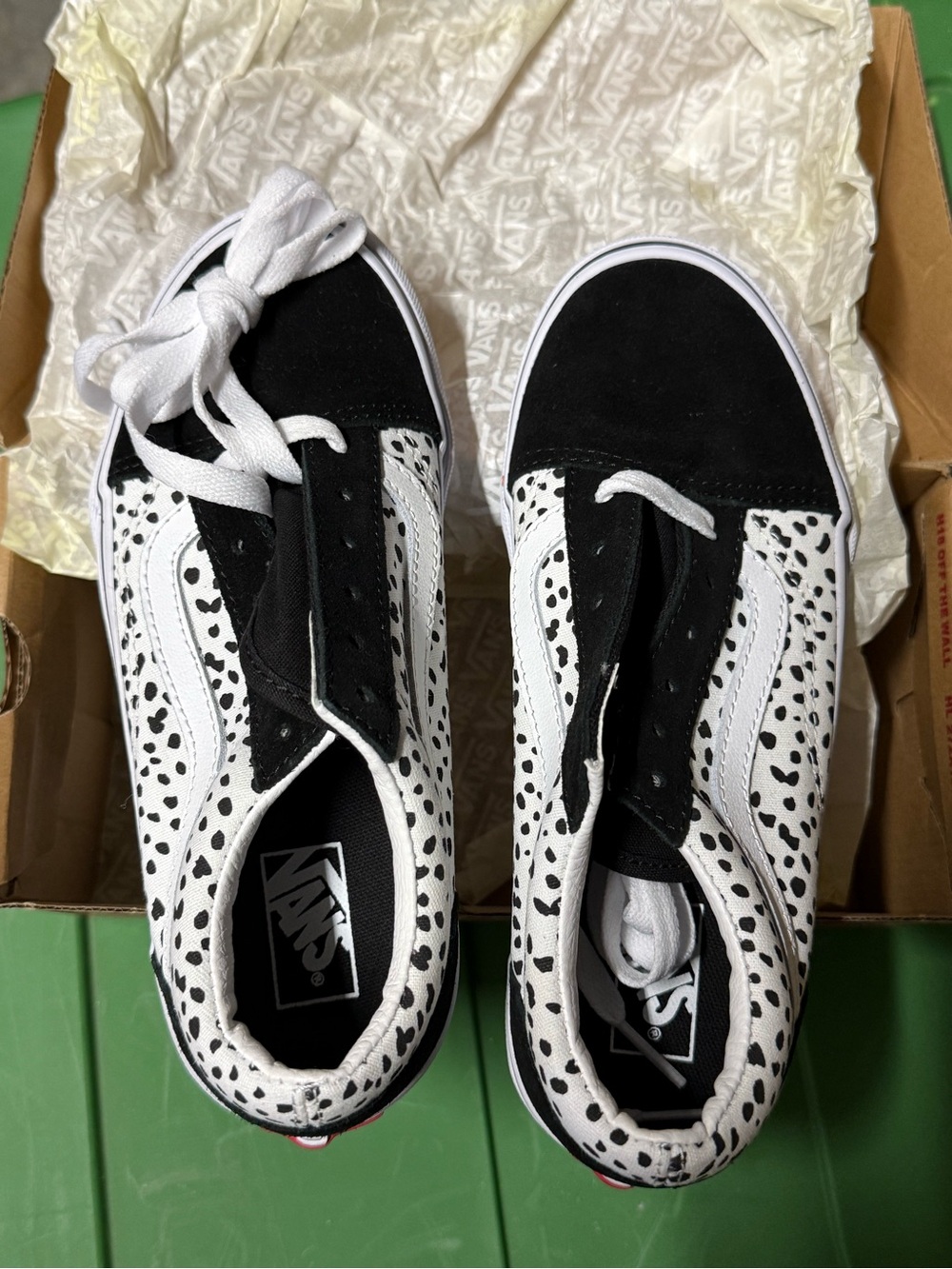Vans Black & White Spotted Old Skool Sneakers